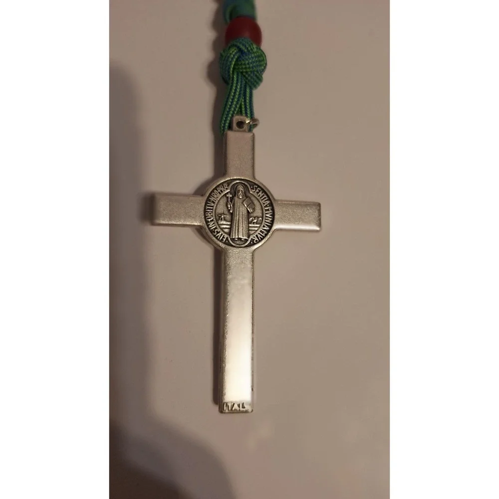 ST BENEDICT CRUCIFIX PENDANT CATHOLIC CROSS MEDAL RELIGIOUS JEWELRY